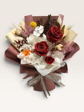 Custom Order – Medium Bouquet – Scarlet & Ivory