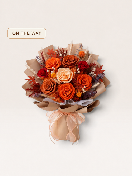 Autumn Ember- Large Preserved Flower Bouquet — ON THE WAY