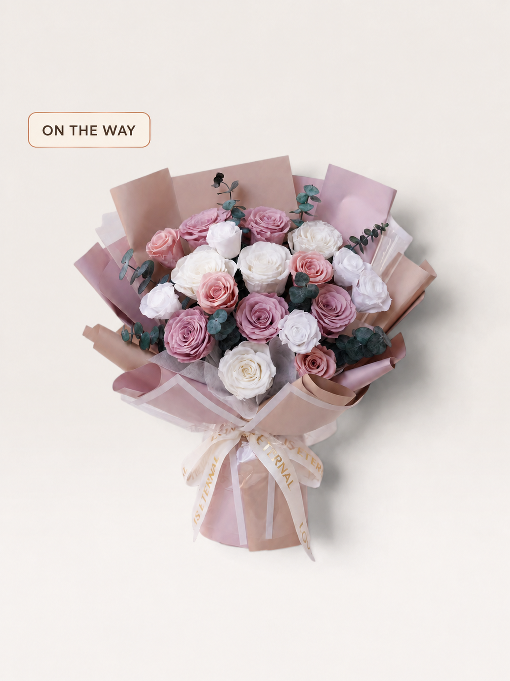 Luxury Blush Reverie-Grand Preserved Flower Bouquet — ON THE WAY
