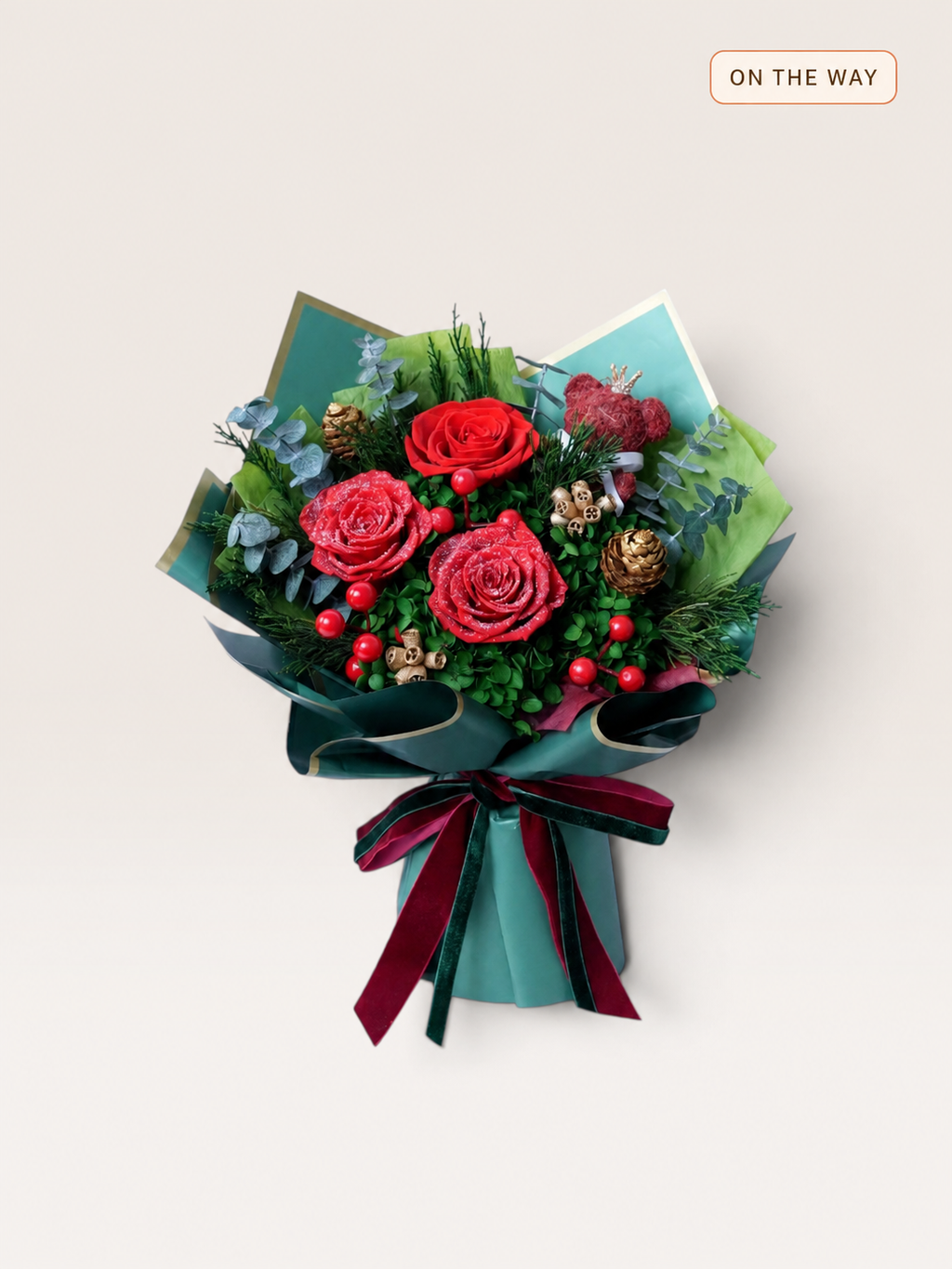 Christmas Glow-Large Preserved Flower Bouquet original product photo