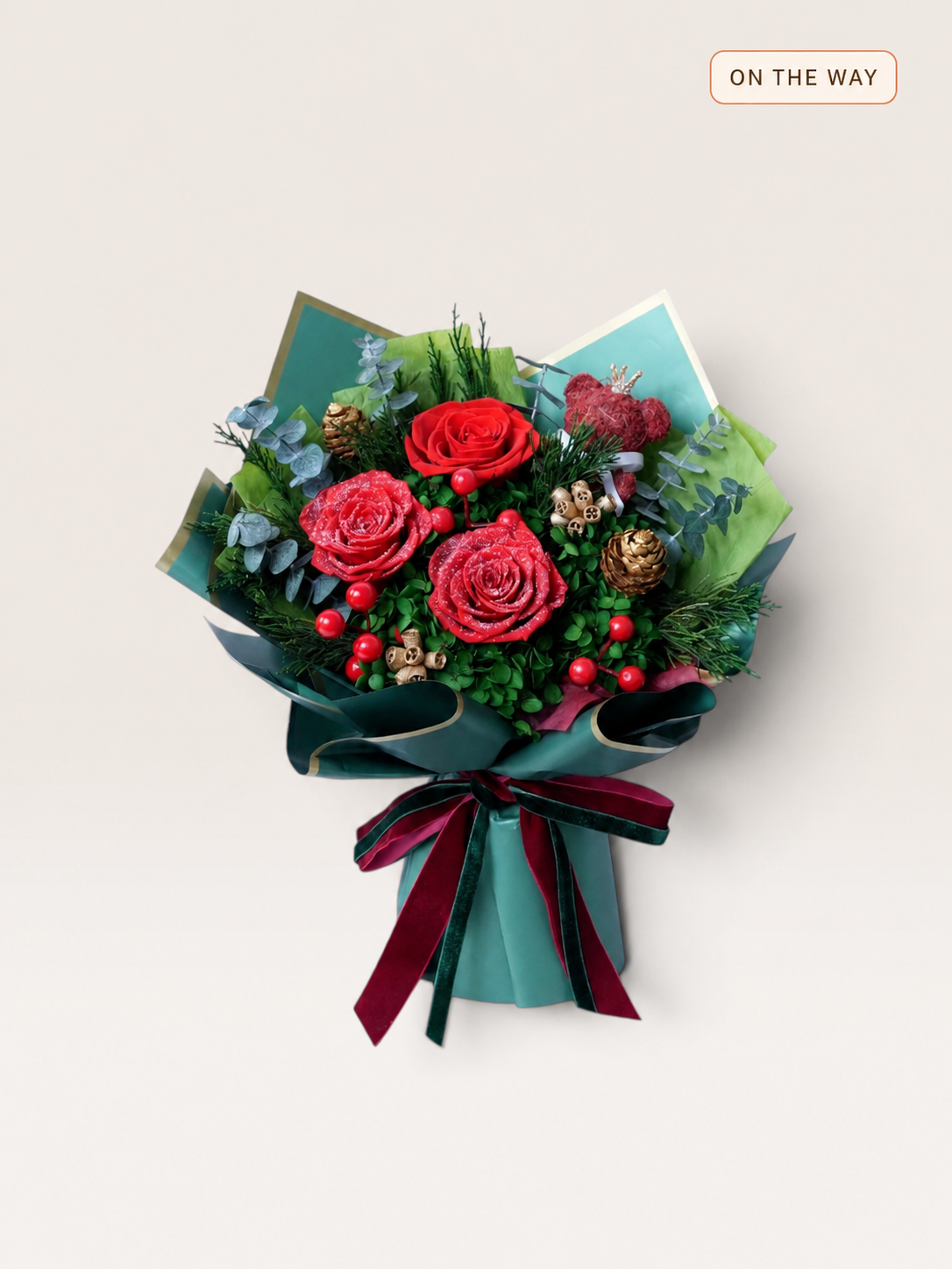 Christmas Glow-Large Preserved Flower Bouquet original product photo
