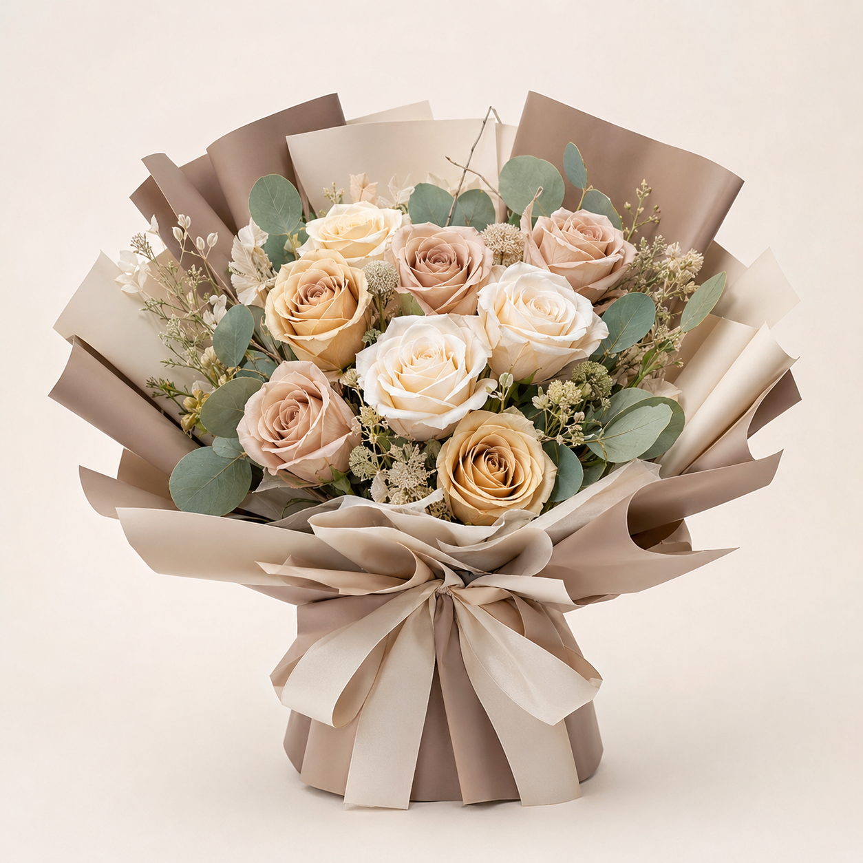Champagne Rose Preserved Bouquet
