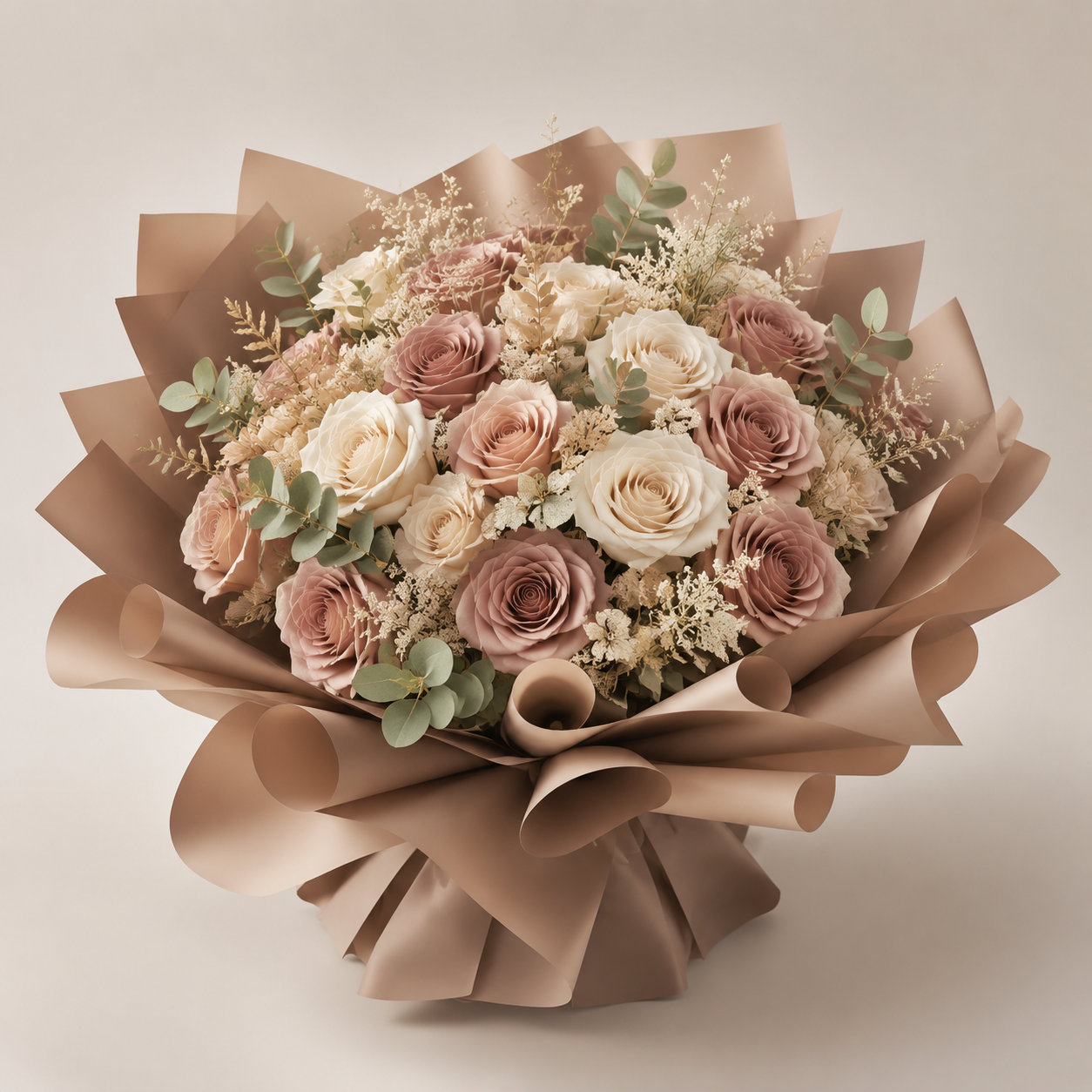 Cocoa Blush Preserved Bouquet