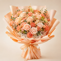 Coral Rose Abundance Preserved Bouquet